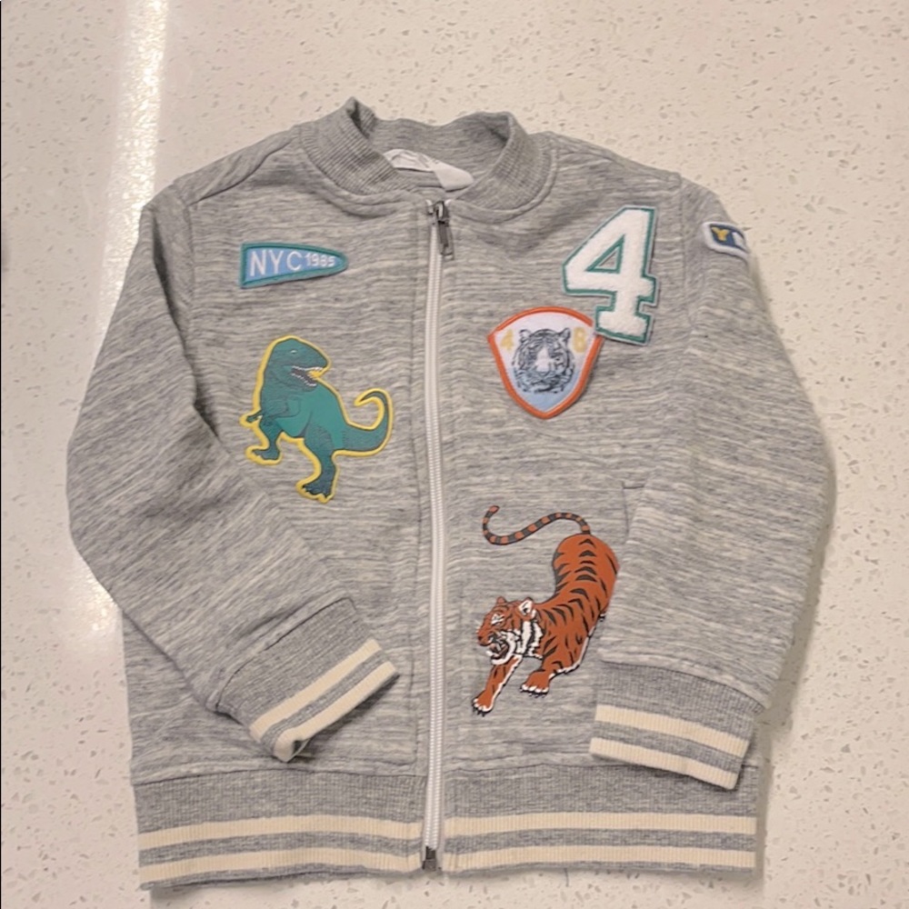 Toddler patched jacket